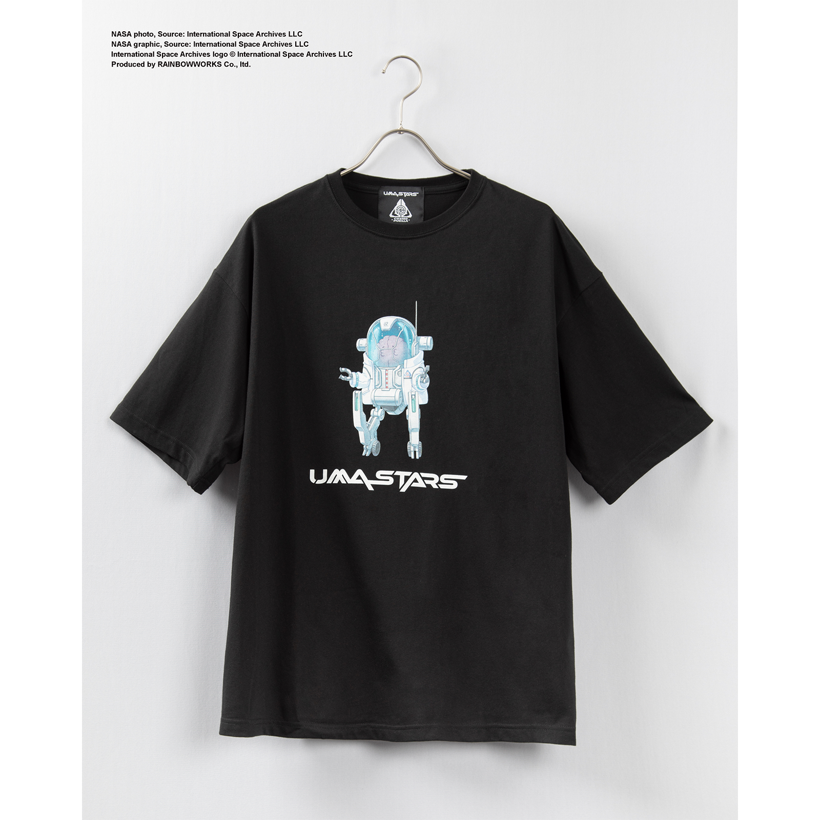 NASA｜宇宙走娘＜コスモピュエラ＞ビッグシルエットTシャツ【B-type】(ウマ娘 プリティーダービー)  ブラック