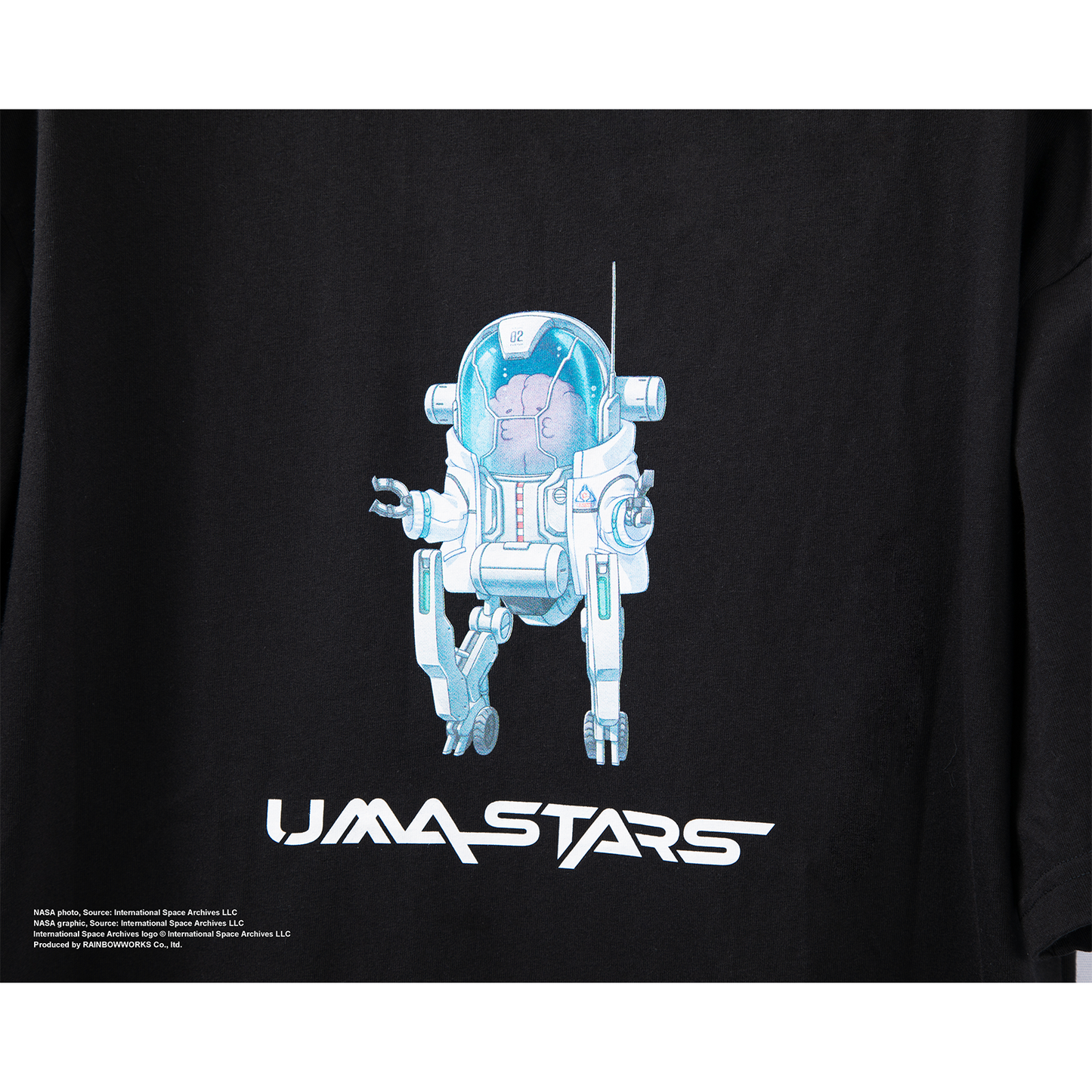 NASA｜宇宙走娘＜コスモピュエラ＞ビッグシルエットTシャツ【B-type】(ウマ娘 プリティーダービー)  ブラック