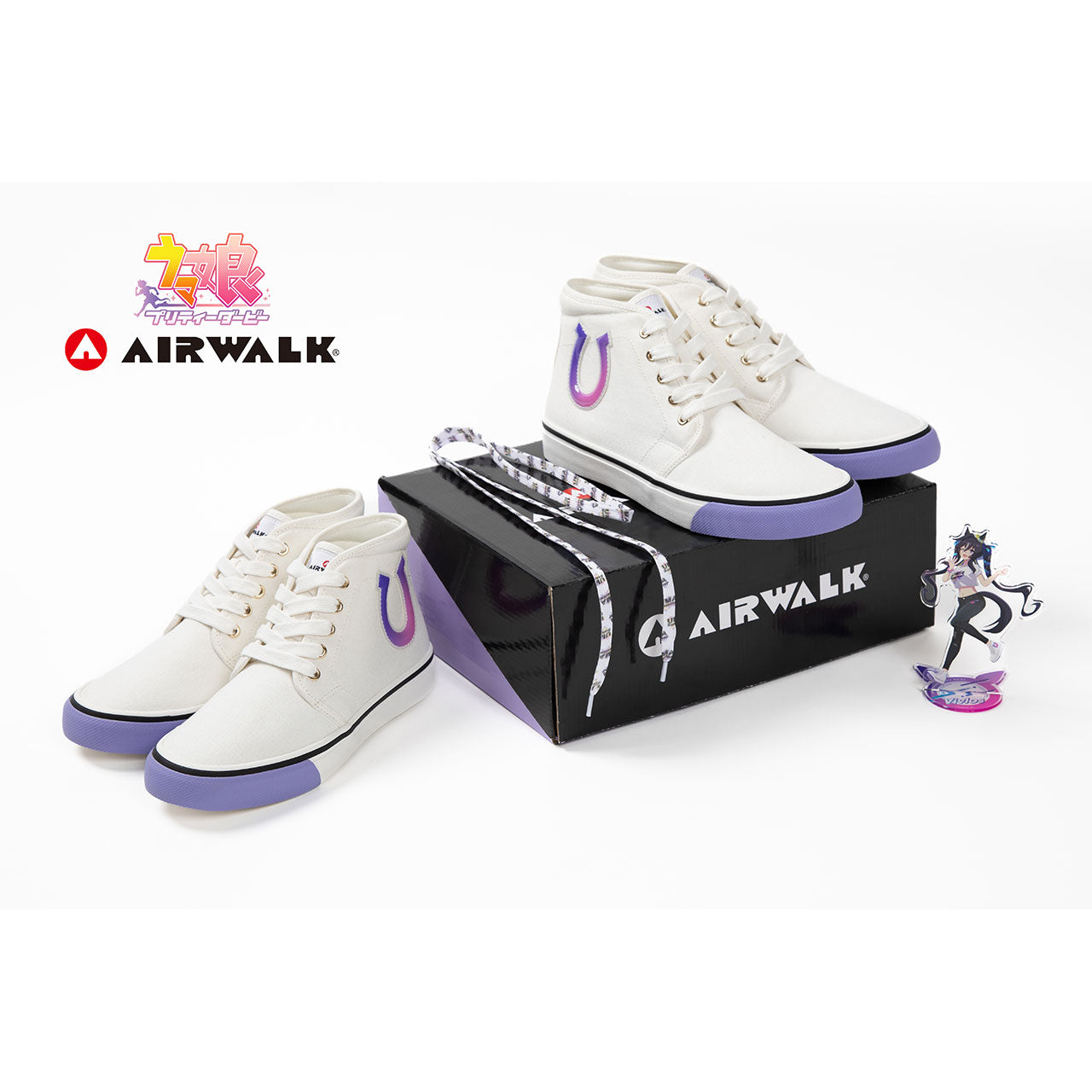 ウマ娘 プリティーダービー×AIRWALK 公式スニーカー 3.5th Anniversaryモデル ホワイト